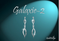 Galaxie II. - náušnice stříbřené